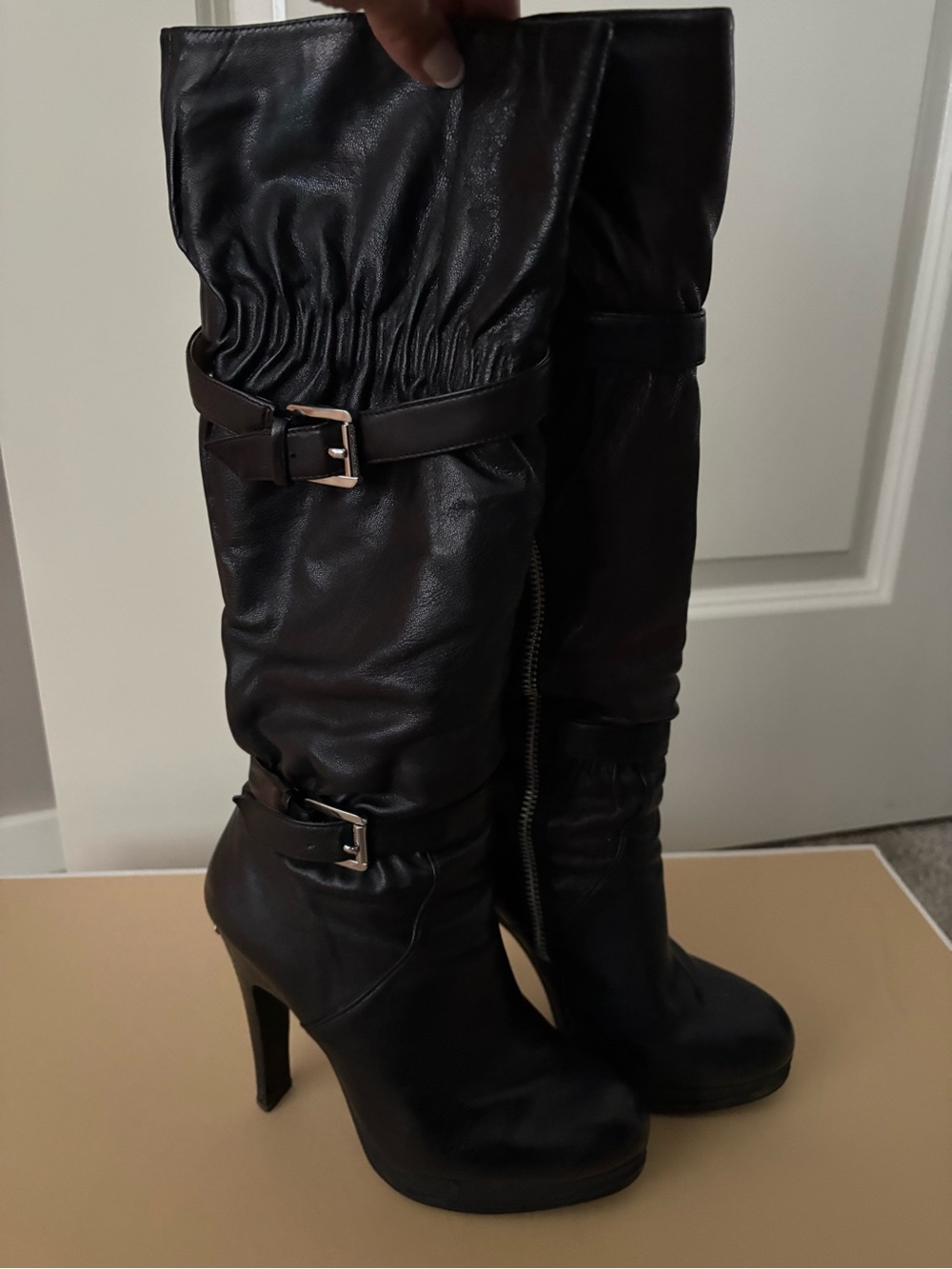 Michael Michael Kors Veronica 4.5” high leather boots